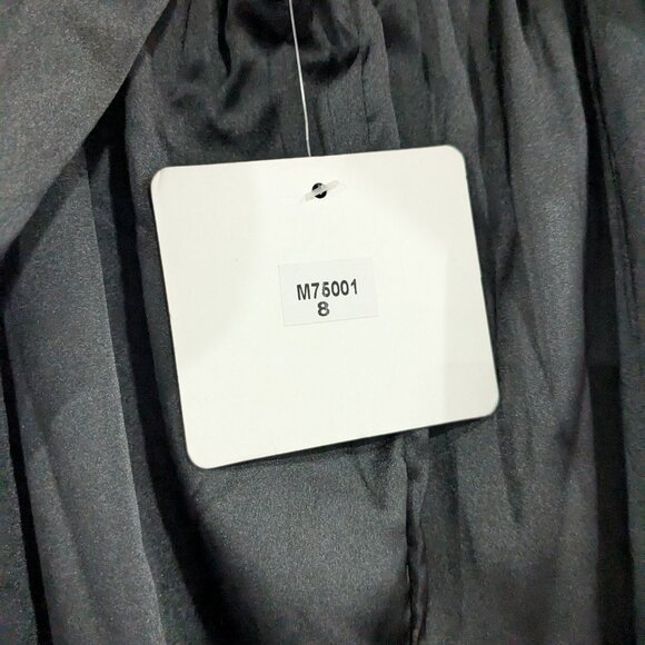 BNWT Hello Molly Catwalk Maxi Satin Dress Black Size 8 - Picture 6 of 7